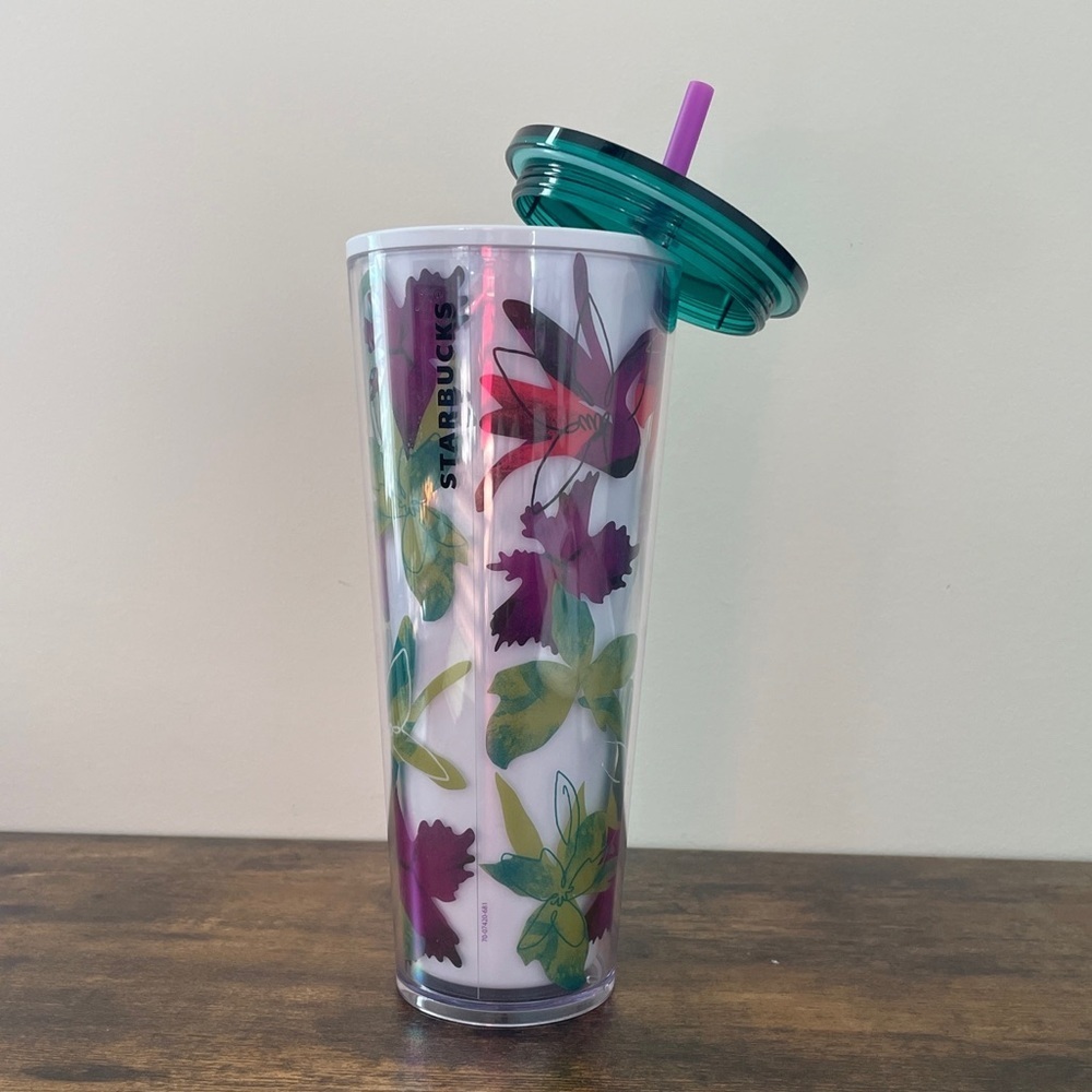 Starbucks Spring 2022 White Floral Venti Tumbler